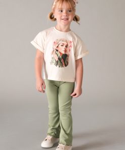 Camiseta con coletero estampado niña M. 3010 GARBANZO MAYORAL