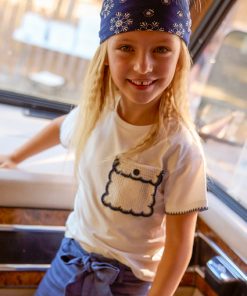 Camiseta aplique niña M. 3013 CRUDO MAYORAL