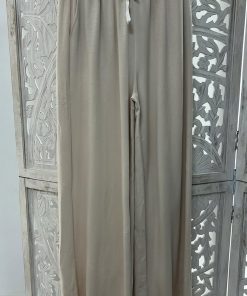 PANTALÓN PALAZZO CONFECCIONADO EN TELA SUAVE Y FLUIDA M.PZZ-BEIGE