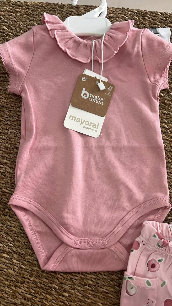 CONJUNTO 2 ALGODÓN M. 1640 BODY ROSE Y BRAGUITA ESTAMPADA MAYORAL 3 635053414 1661466541878870 8012954105625430003 n