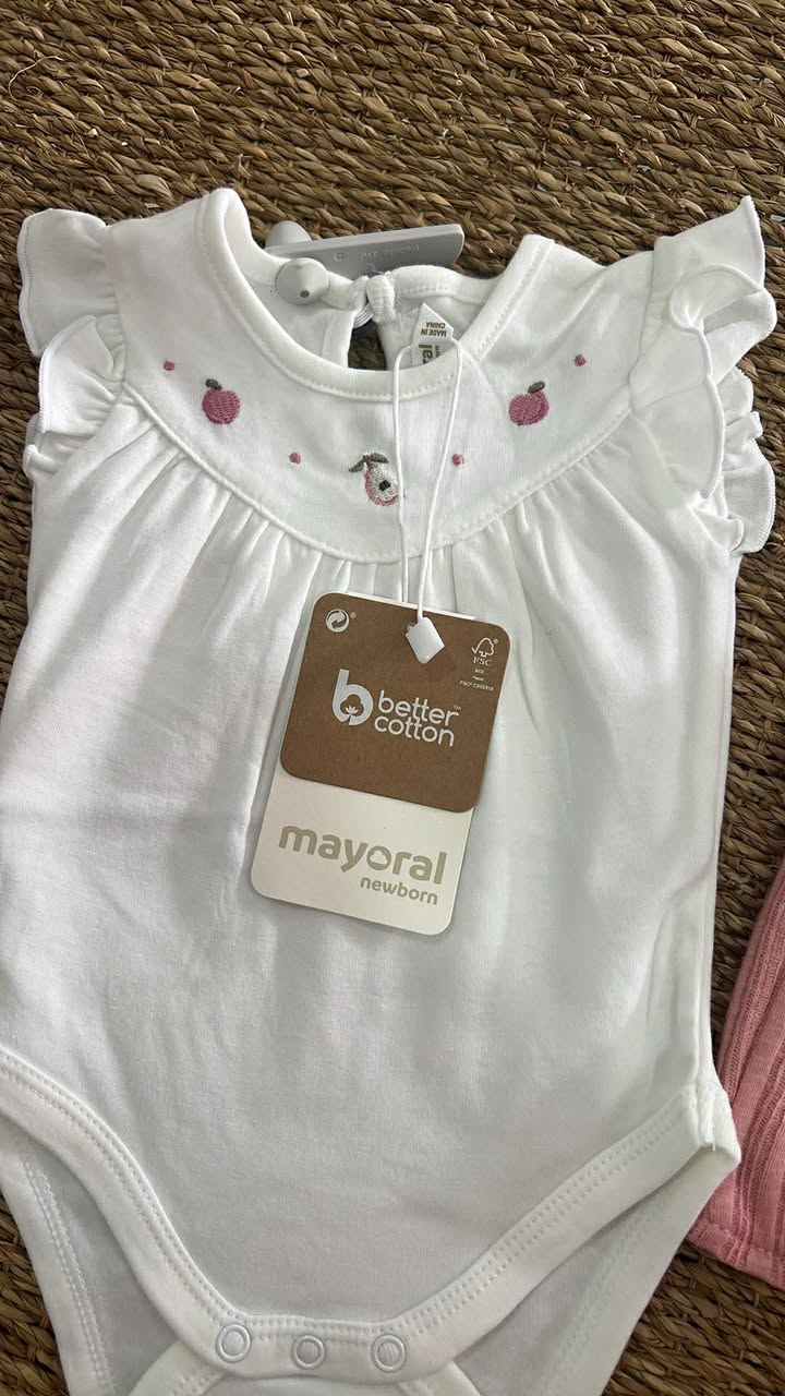 CONJUNTO 2 PIEZAS ALGODÓN M. 1640 BODY BLANCO Y SHORT ROSE MAYORAL 3 636857593 1855063235203724 8886404552261296777 n