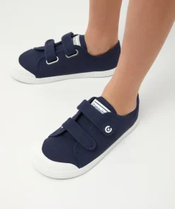 ZAPATILLAS GOFLEX BAREFOOT LONA AZUL MARINO M.COSH335004-NAVY DE CONGUITOS