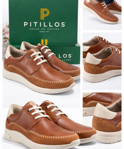 ZAPATO CASUAL COMBINADO M.40321 CUERO