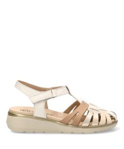 pitillos 20310 beige sandalia suela plana