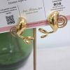 Pendientes espiral dorados de línea enrollada, sin piedras, para ceremonias y uso diario