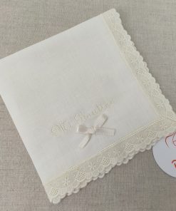 PAÑUELO BAUTIZO ENCAJES M. 1212.6 BEIGE PINOCHO