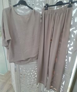 CONJUNTO DE DOS PIEZAS BEIGE M.CON-B
