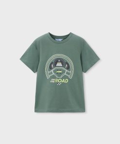 CAMISETA ESTAMPADA NIÑO M. 3063 VERDE MAYORAL