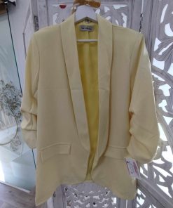 BLAZER ELEGANTE DE MANGA FRUNCIDA M.BZ-AMA