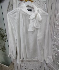CAMISA COLOR BLANCA CON RAYAS BLANCAS M.BLA-BLA