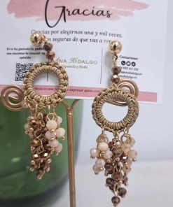 PENDIENTES COLGANTES COLOR DORADO M.CD