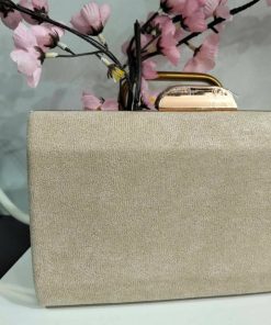 BOLSO DE MANO ELEGANTE EN TONO BEIGE CON UN SUAVE BRILLO DORADO M.126-OR 5 644719959 2413751312405720 2656953664113631903 n