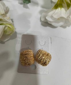 PENDIENTES CUADRADOS DORADOS M.25-CU