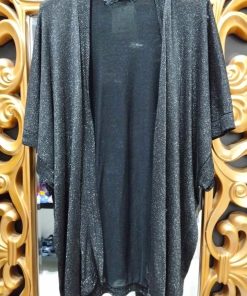 KIMONO DE PUNTO FINO NEGRO M.KIM-NEG