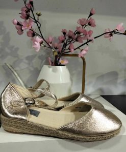 ESPARTOS CON CUÑA BAJA  M.787-1A ORO