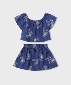 Conjunto falda lino estampado M. 3947 Mayoral