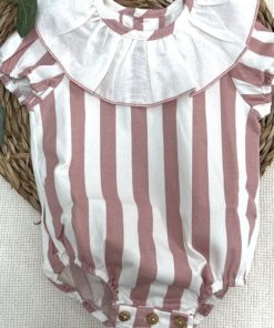 Pelele bebé Colección Exclusiva Leche merengada M. 5283 Rosa Empolvado Pinocho