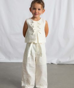 Top lazos niña M. 3024  hueso Mayoral