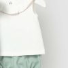 Conjunto bebé punto M. 1642 camiseta blanca y short Aqua Mayoral 4 Conjunto bebé punto aqua con camiseta blanca y short a juego en algodón con elastano