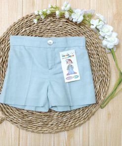PANTALÓN NIÑO LINO VESTIR MODAS SANZ M. 1290 VERDE EMPOLVADO (VERDE MENTA)
