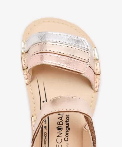 SANDALIAS BAREFOOT TIRAS PLATINO MULTICOLOR PARA BEBÉ M.TESH510011 DE CONGUITOS 8 TESH510011 PLAT 40 700x