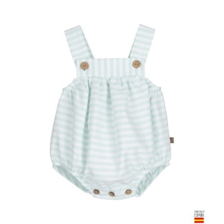 PETO BUNDI M. 32548 MINT CALAMARO BABY 1 Peto bebé mint de corte básico, tejido en algodón con elastano