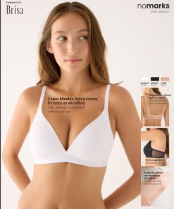Sujetador sin aro con relleno Nomarks M. 10159 Brisa copa B y C YSABEL MORA