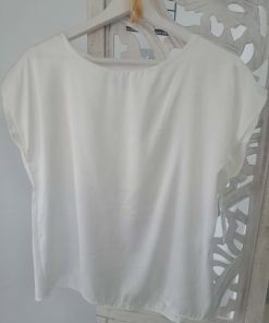 TOP LISO COLOR BLANCO M.LI/BL