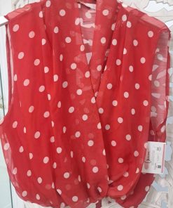 BLUSA DE LUNARES EN COLOR ROJO M.LUN-RO