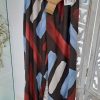 PANTALÓN DE CORTE PALAZZO CON ESTAMPADO DE TRAZOS ABSTRACTOS M.ABS-ROJO