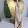 PAÑUELO DE SEDA BEIGE ESTAMPADO RAYAS DIAGONALES M.PAÑ-24