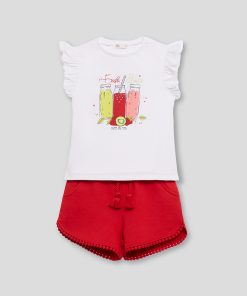 CONJUNTO ALGODÓN 2 PIEZAS M. 256021 BLANCO STREET MONKEY