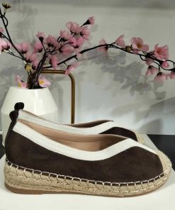 ALPARGATAS PLANAS DE ESPARTO CON PUNTERA REFORZADA M.TF2907 MARRÓN