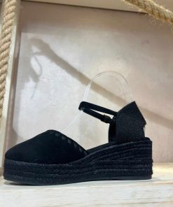 CUÑA DE ESPARTO CON PLATAFORMA Y DETALLE DE YUTE TRENZADO M.6020N NEGRA 11 663364993 1417327430431218 1948732225309875405 n