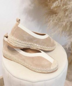 ALPARGATAS PLANAS DE ESPARTO CON PUNTERA REFORZADA M.TF2907 KHAKI