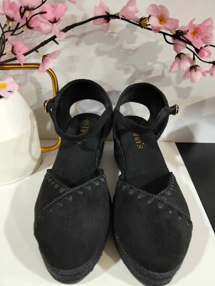 CUÑA DE ESPARTO CON PLATAFORMA Y DETALLE DE YUTE TRENZADO M.6020N NEGRA 6 665109335 1254184403586930 4905036714995583581 n