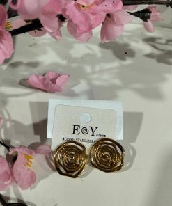 PENDIENTES ESPIRALES DORADAS M.ESP-1
