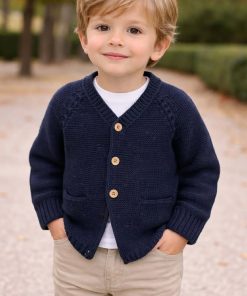 REBECA LARGA CÁRDIGAM M. 725-041-11 AZUL MARINO PECESA BABY