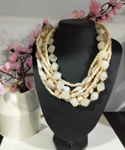COLLAR CON PERLAS EN MADERA CLARA Y PIEDRAS NÁCAR M.55-NAC 5 667342985 1178193564313199 9088329196634863269 n