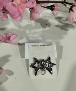 PENDIENTES ESTRELLAS METÁLICAS EN PLATA M.ESTRE-5