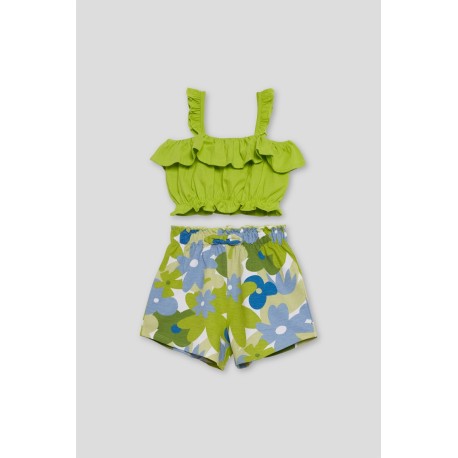 CONJUNTO LIMA NIÑA M. 256033 STREET MONKEY 4 moda bebe conjunto camiseta y pantalon corto smv 256033 street monkey