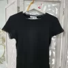 CAMISETA DE COLOR NEGRO CON LAZO M.LAN