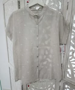 CAMISA CON ESTAMPADO BEIGE M.BEI/1