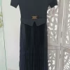 VESTIDO NEGRO MIDI ELEGANTE M.VE/EN