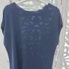 TOP DE PUNTO FINO AZUL MARINO M.PF-AM