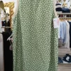 VESTIDO MIDI SIN MANGAS CON ESTAMPADO DE LUNARES M.LU-VERDE