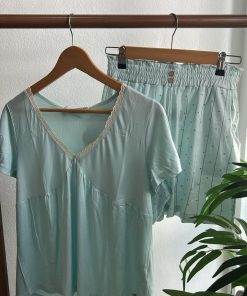 PIJAMA DE SEÑORA VERDE AGUA M.257045 TRESS