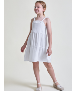 Vestido ibicenco niña M. 266028 blanco Street Monkey