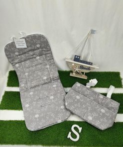 Colchoneta reversible silla ligera M. Selva gris Modas Sanz
