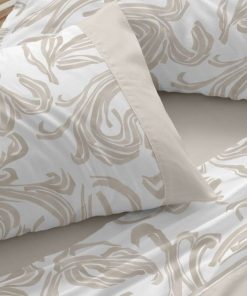juego de sabanas color beige diseno geometrico 145 1